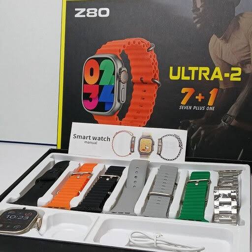 7 Strap Smart Watch with Fitness & Health Tracking