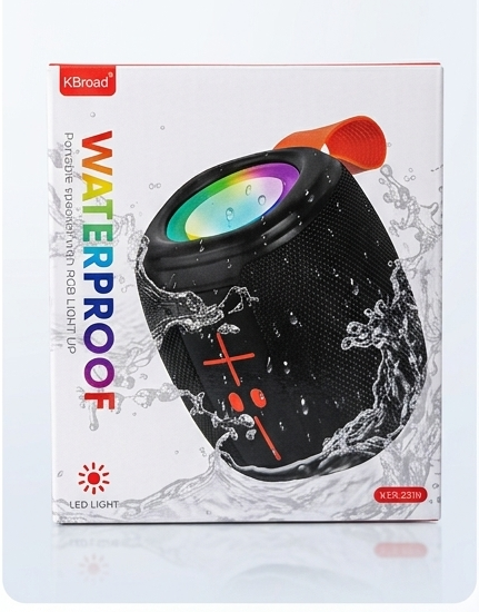 KTS-2310, Bluetooth Speaker, Portable Speaker, Wireless Speaker, Waterproof Speaker, RGB Speaker, FM Radio Speaker, TWS Speaker, Mini Speaker, High Bass Speaker, Outdoor Speaker, KTS Speaker, USB Speaker, TF Card Speaker