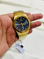 Success Way Luxury Men’s Gold Silver Watch | Date Display