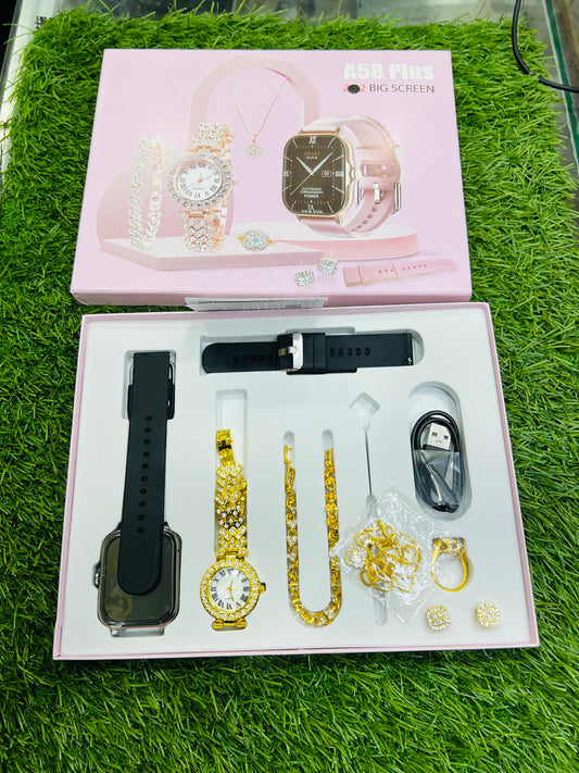 A58 Plus Smart Watch Set