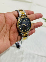 Success Way Luxury Men’s Gold Silver Watch | Date Display