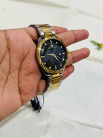 Success Way Luxury Men’s Gold Silver Watch | Date Display