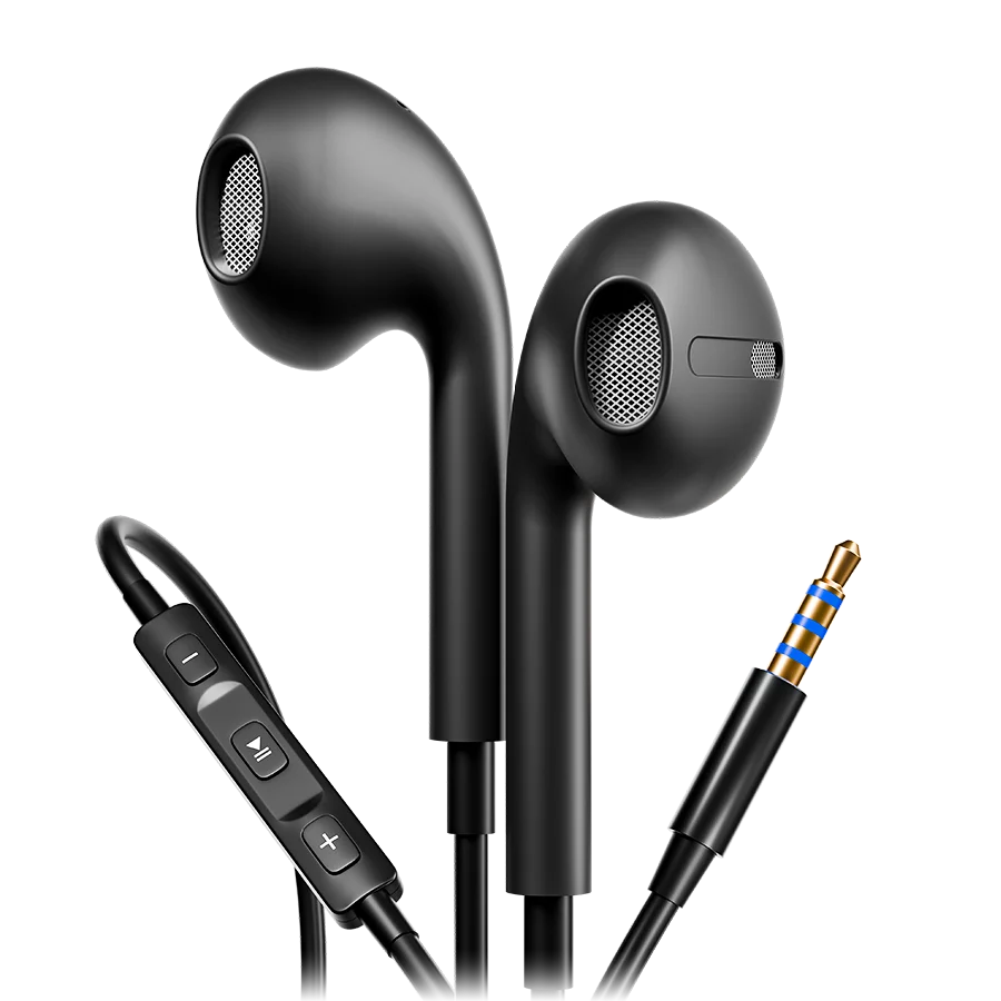 R-5 Buzz Handsfree  Half-In-Ear | 14mm Driver | Thunderous Bass | 3.5mm Jack