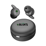 BLUK’S BX-606 Round Wireless Earbuds with LED Charging Case – Deep Bass & 40H Playtime