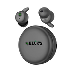 BLUK’S BX-606 Round Wireless Earbuds with LED Charging Case – Deep Bass & 40H Playtime