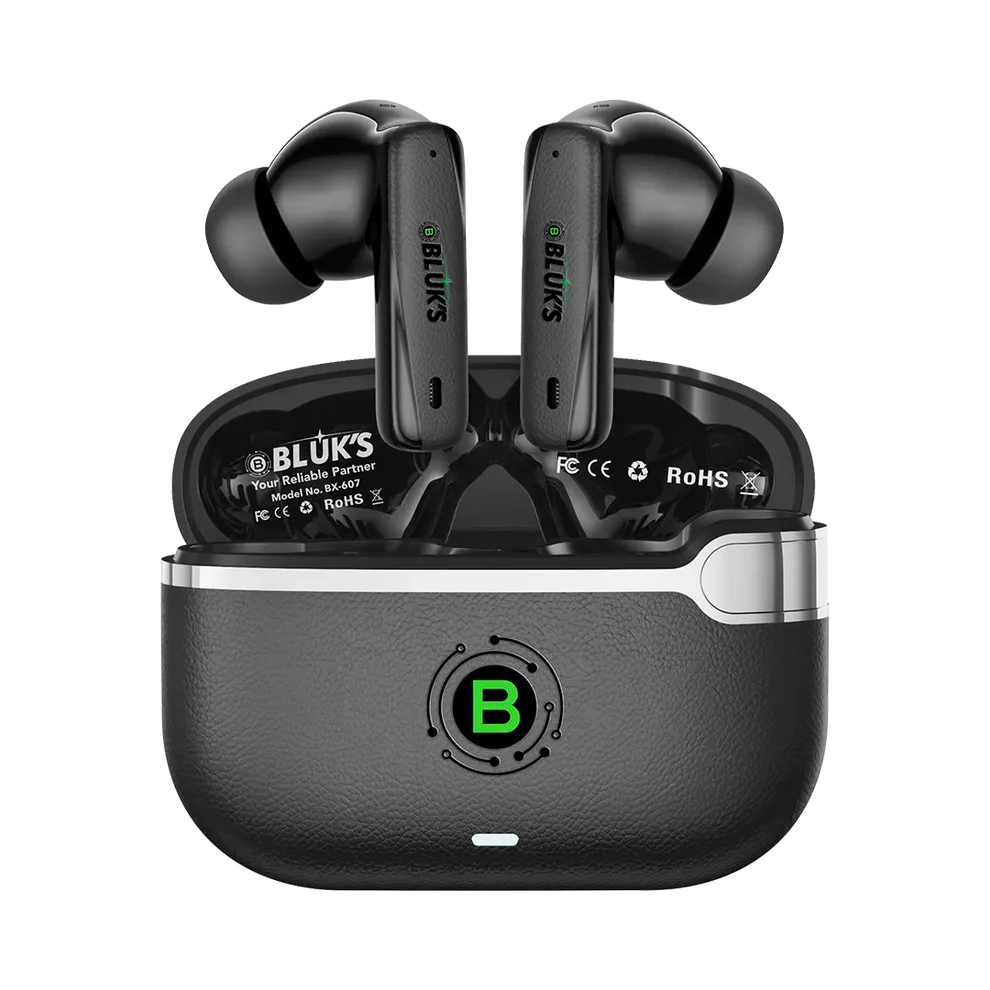 Bass Buds Pro -BX-607 Wireless Earbuds with Deep Bass & LED Charging Case