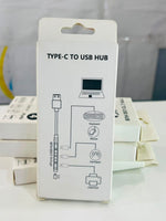 Type-C to USB Hub Adapter with 4 Port Design and Easy Device Connectivity