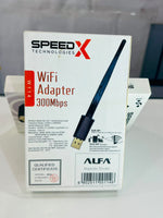 Speed X WiFi Adapter 300Mbps with External Antenna and Reliable Wireless Connectivity