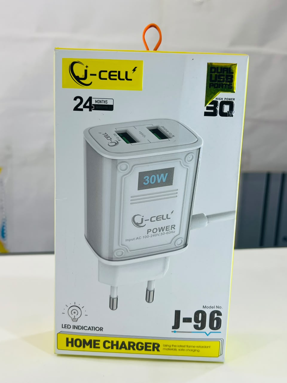 J-96 Home Charger with 24W Fast Charging Support and Compact Design