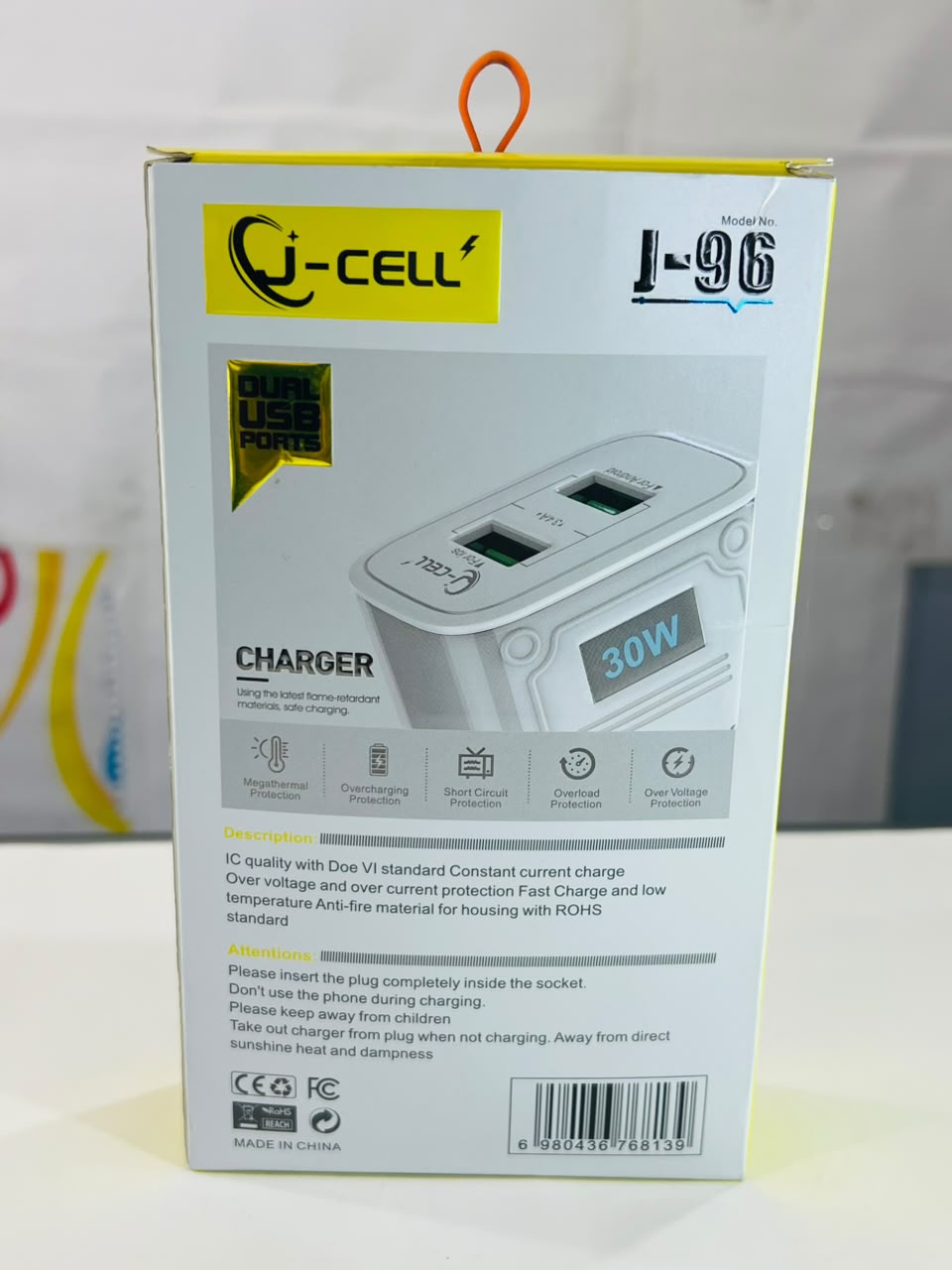 J-96 Home Charger with 24W Fast Charging Support and Compact Design