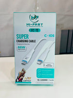 HI-FAST 66W Super Charging Cable with Fast Charging and Reliable Data Transfer
