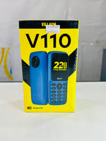 V110 Keypad Mobile Phone with Stylish Blue Finish and Easy-to-Use Design