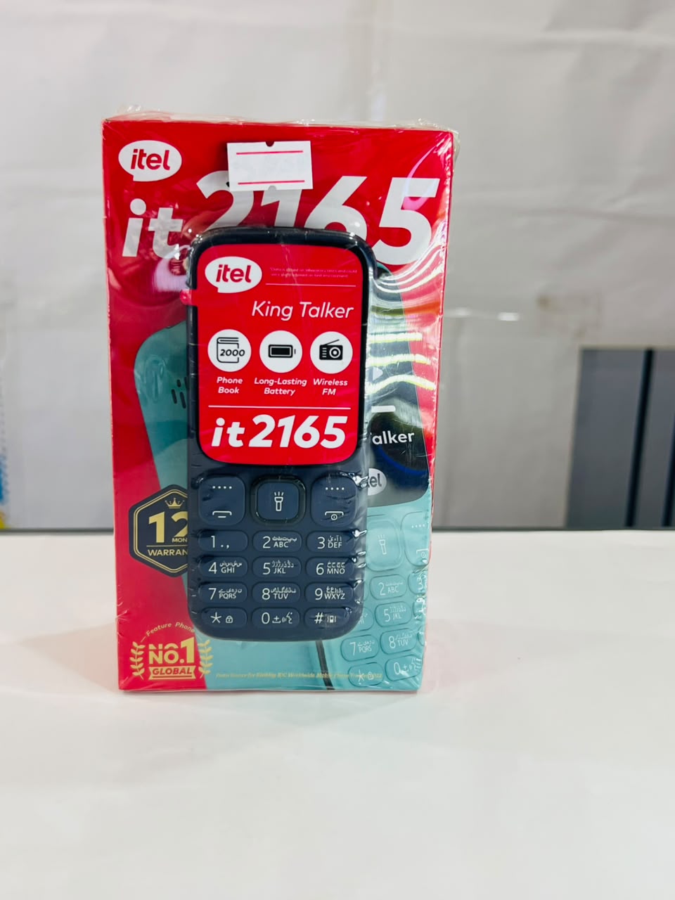 itel it2165 Keypad Mobile Phone with Compact Design and Easy-to-Use Buttons