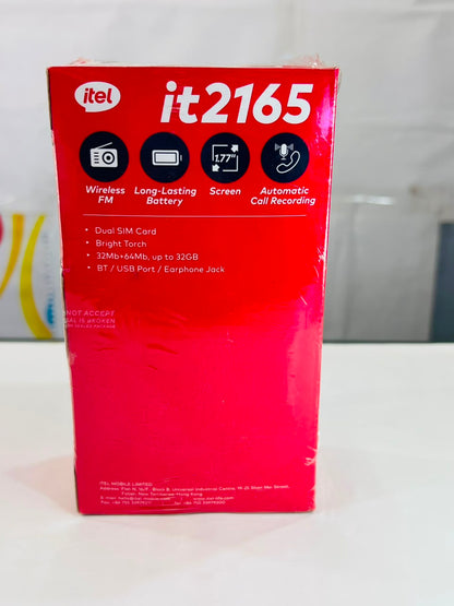 itel it2165 Keypad Mobile Phone with Compact Design and Easy-to-Use Buttons