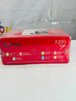 ETEL E200 Star Keypad Mobile Phone with Stylish White Finish and Easy-to-Use Design
