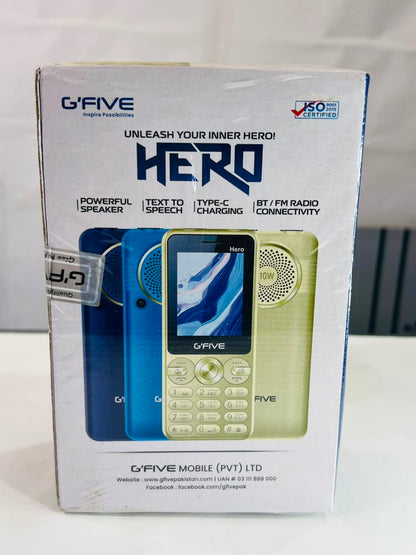 Gold Keypad Mobile Phone with Large Speaker and Easy-to-Use Design
