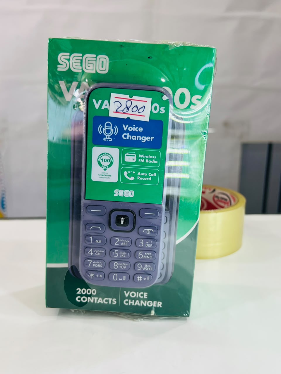 SEGO Keypad Mobile Phone with Voice Changer and 2000 Contacts Support