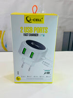 Q-CELL 2 USB Ports Fast Charger – Dual USB Wall Charger Adapter