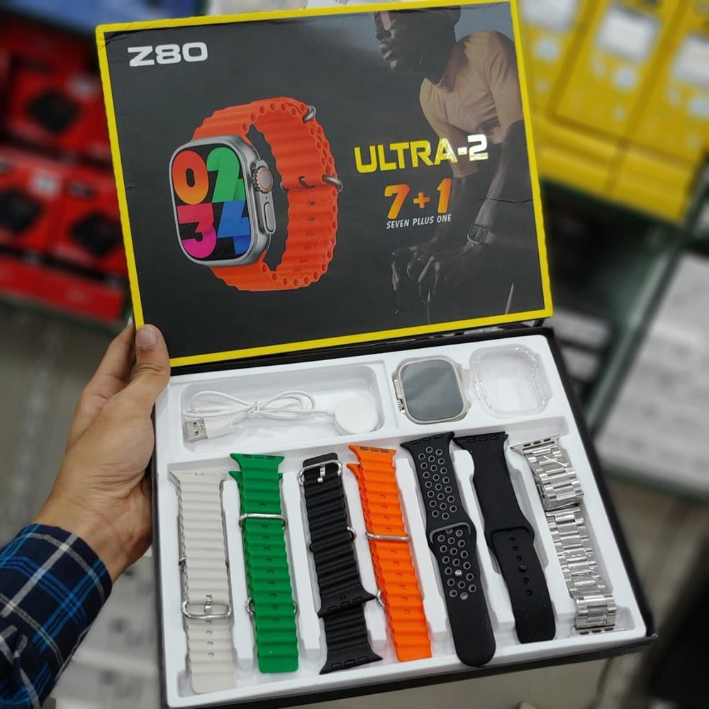 7 Strap Smart Watch with Fitness & Health Tracking